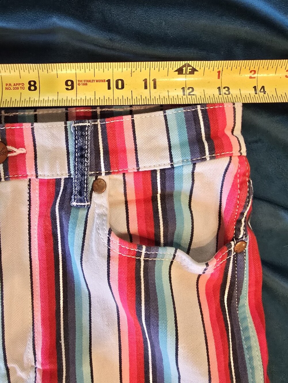 Wrangler Retro Serape Stripe Flare Jeans Women's 28x32 Western - Picture 6 of 7